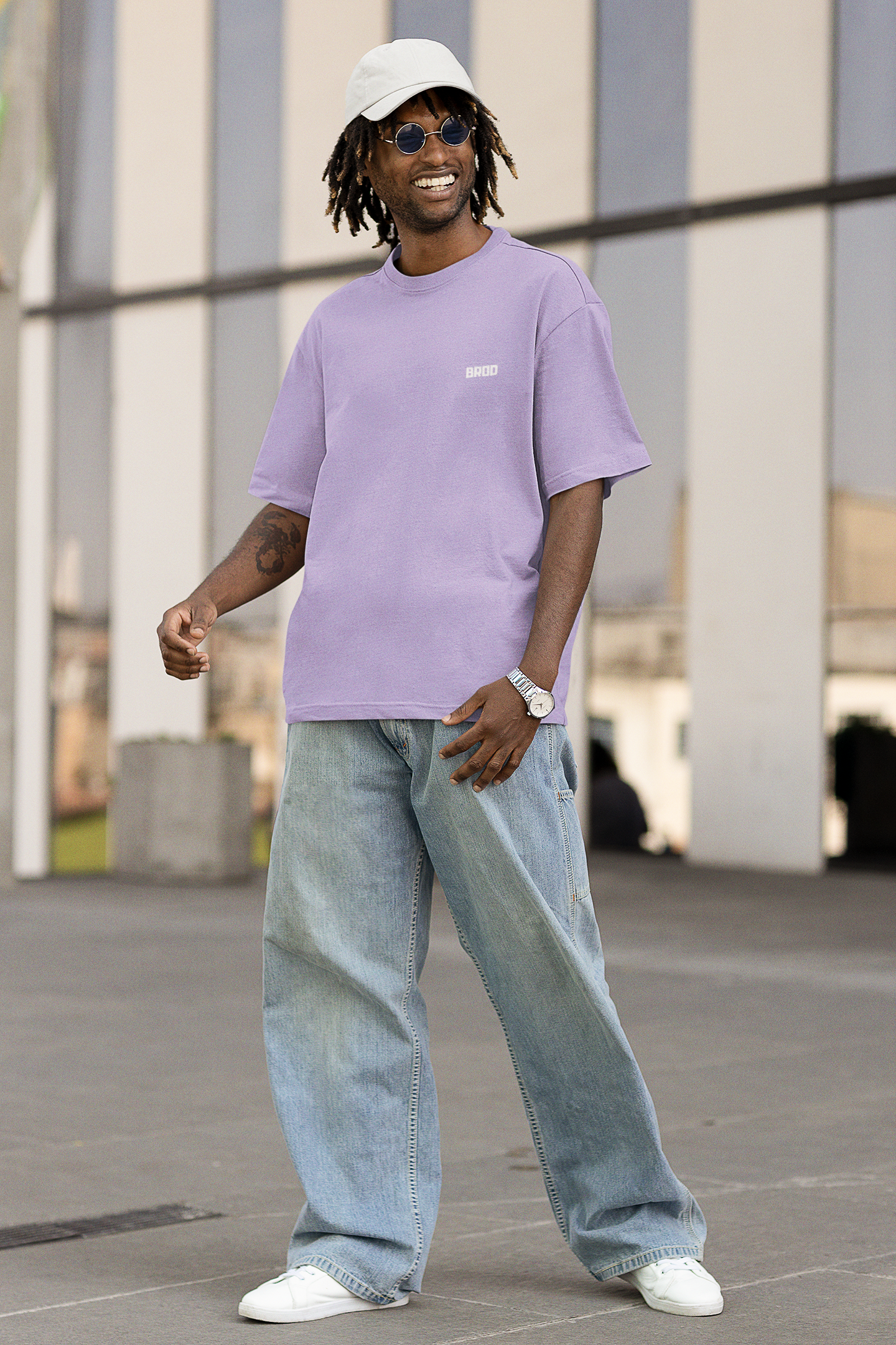 regeringstid Trives Colonial Brod Pastel Purple Streetwear Tshirt – The Brod Store